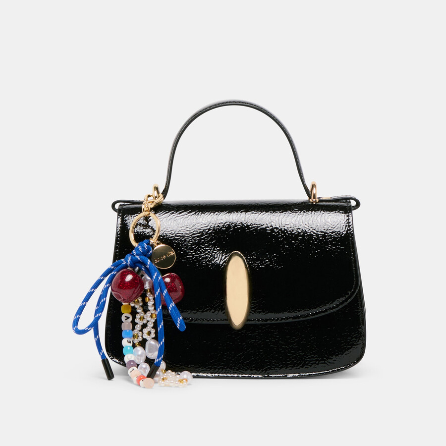 dolce vita beaded bag charm blue multi