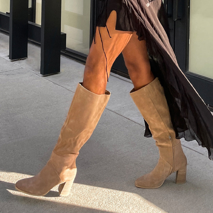 fynn boots truffle suede