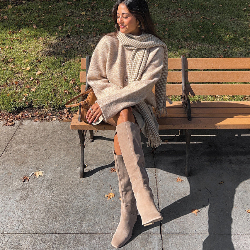 fynn boots truffle suede
