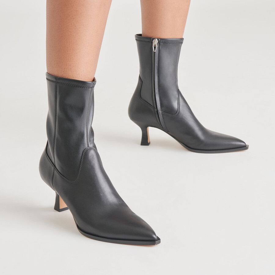 arya boots black leather