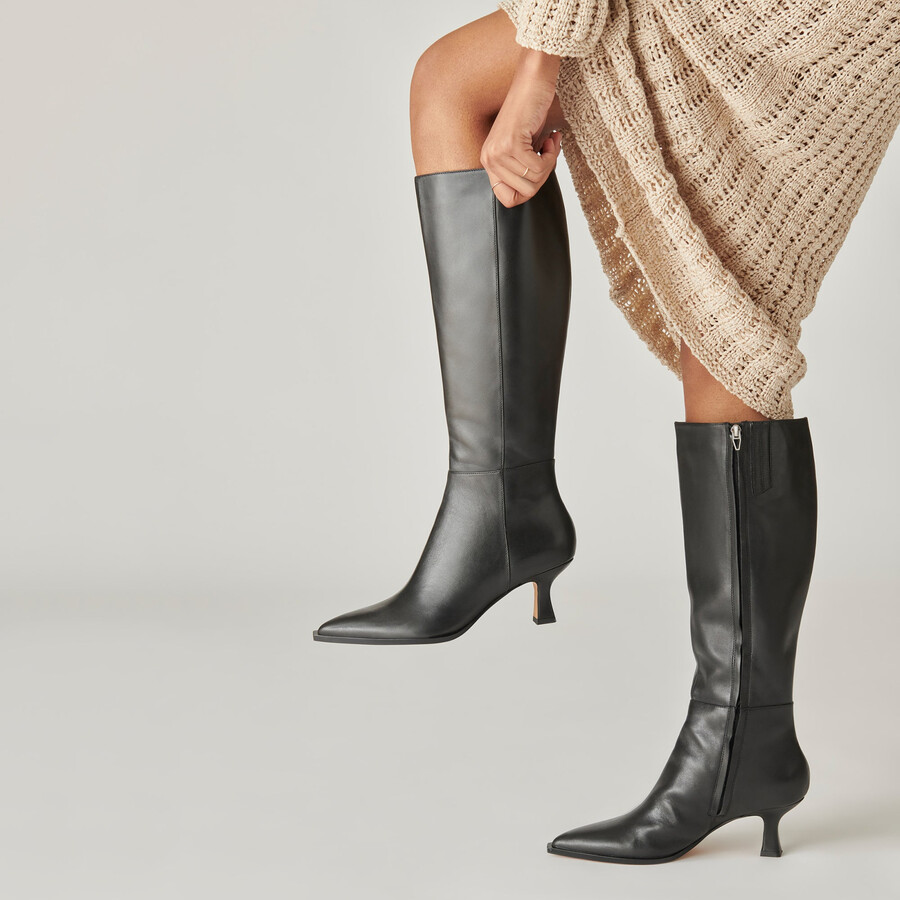 auggie boots black leather