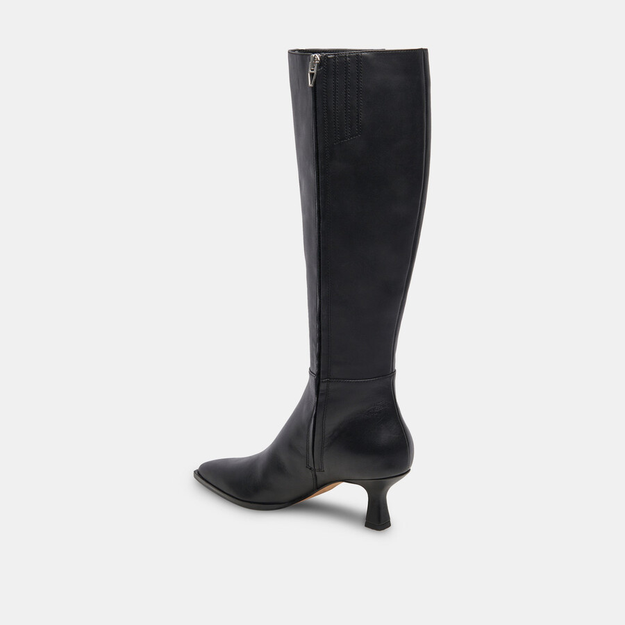 auggie boots black leather