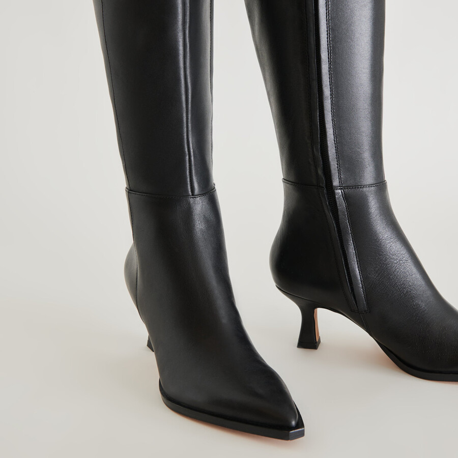 auggie boots black leather