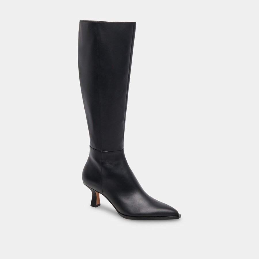 auggie boots black leather