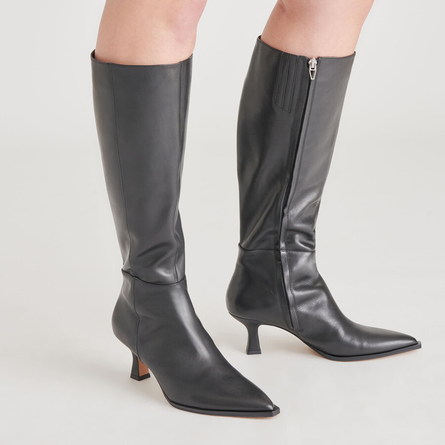 auggie boots black leather
