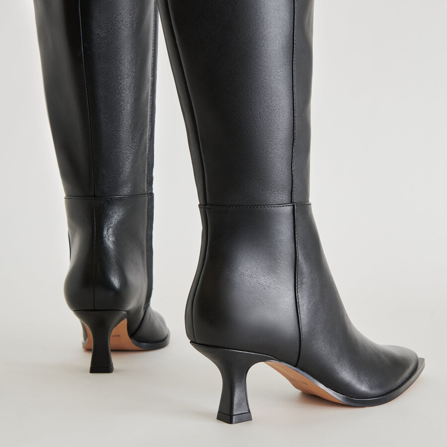 auggie boots black leather