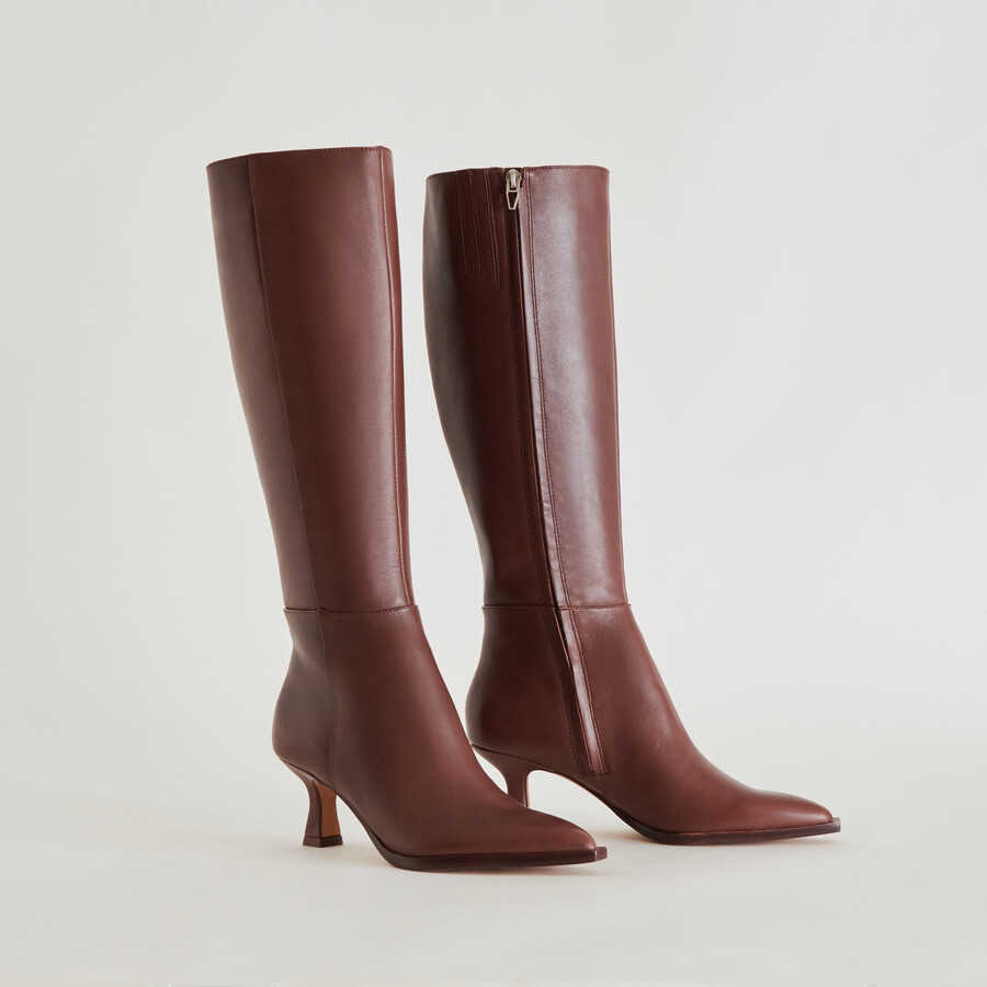 auggie boots chocolate leather