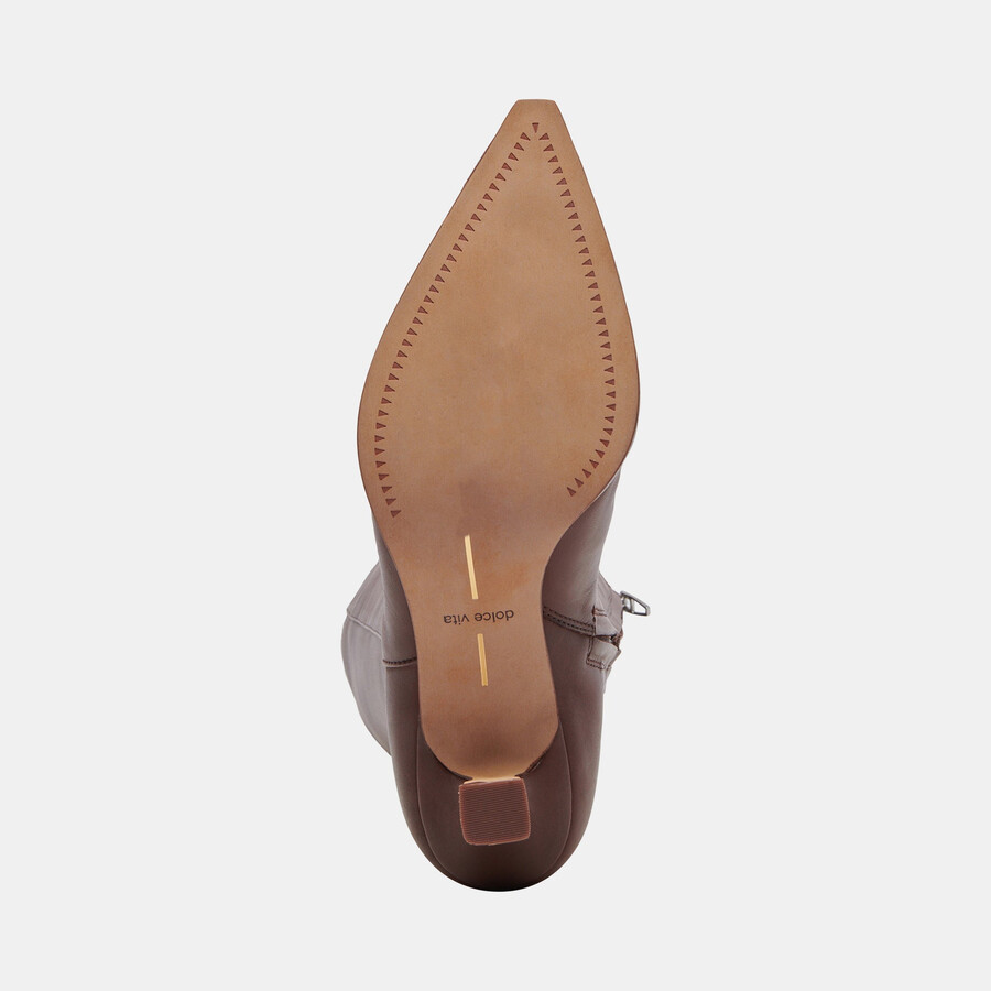 auggie boots chocolate leather