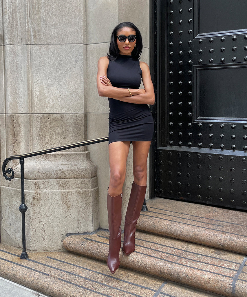 auggie boots chocolate leather