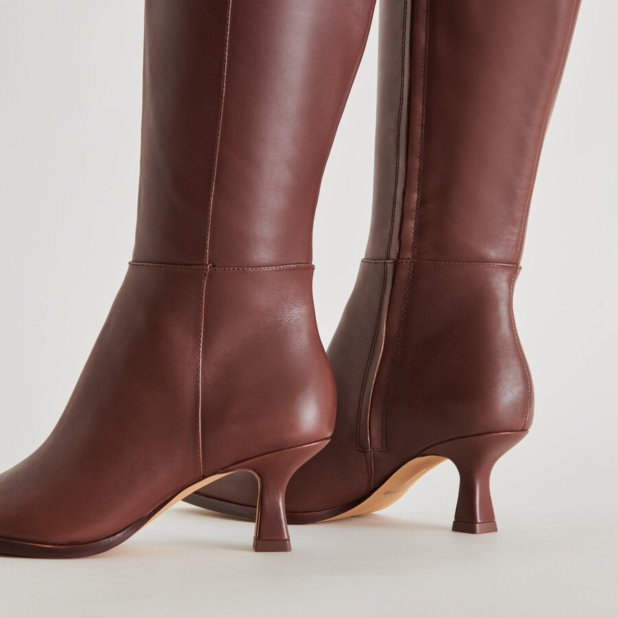 auggie boots chocolate leather