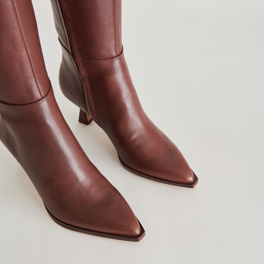 auggie boots chocolate leather