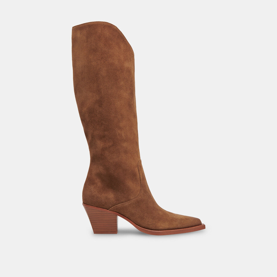 raj boots brown suede