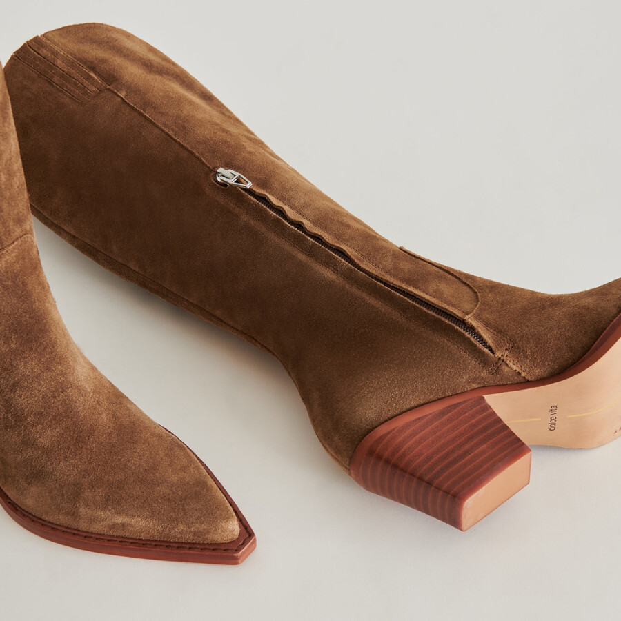 raj boots brown suede