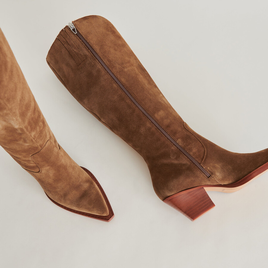 raj boots brown suede
