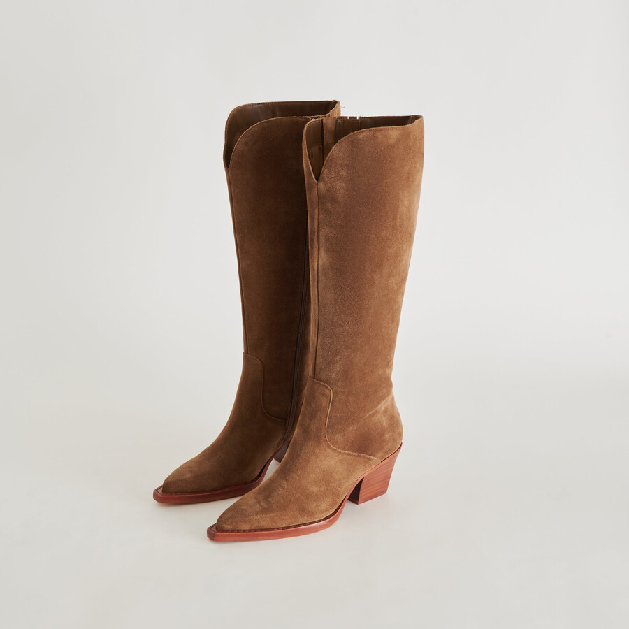 raj boots brown suede