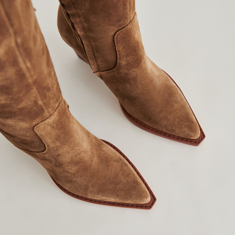 raj boots brown suede