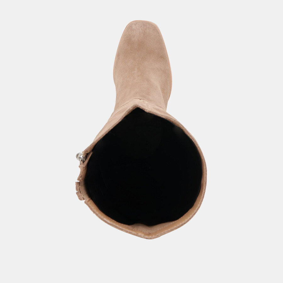fynn wide calf boots truffle suede