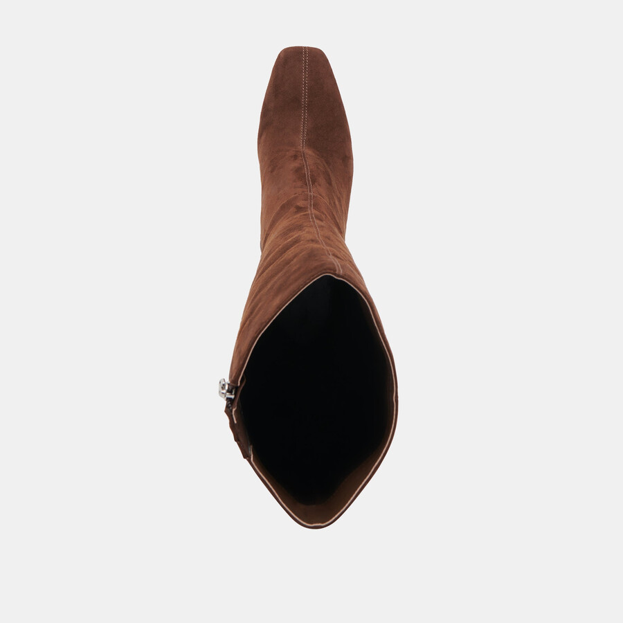 gyra boots dk brown suede