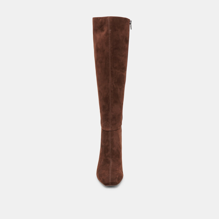 gyra boots dk brown suede