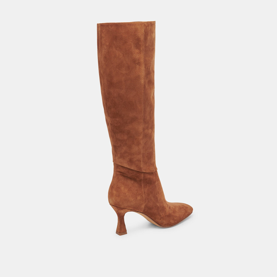 gyra boots brown suede
