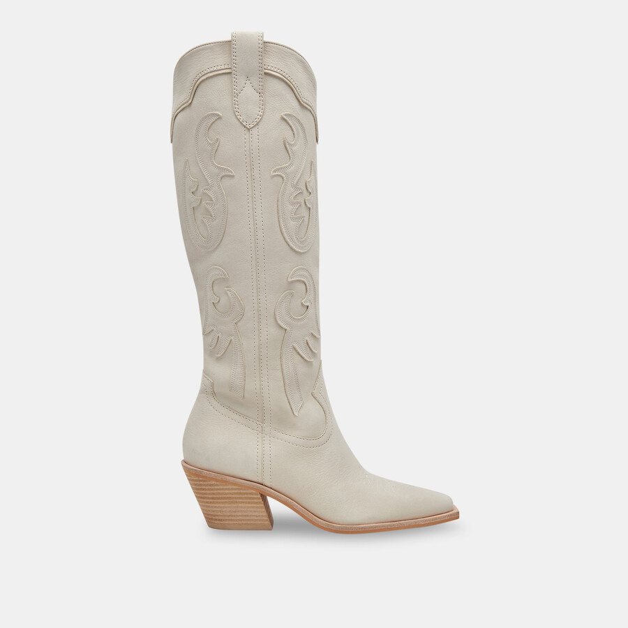 samsin boots ivory nubuck