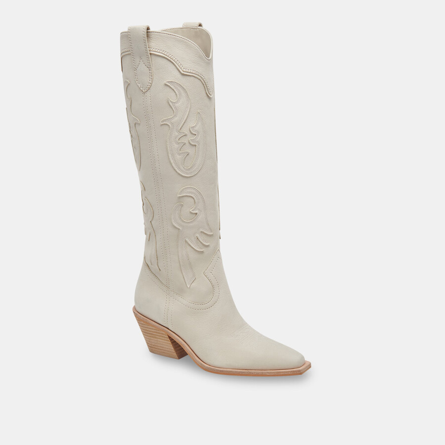 samsin boots ivory nubuck