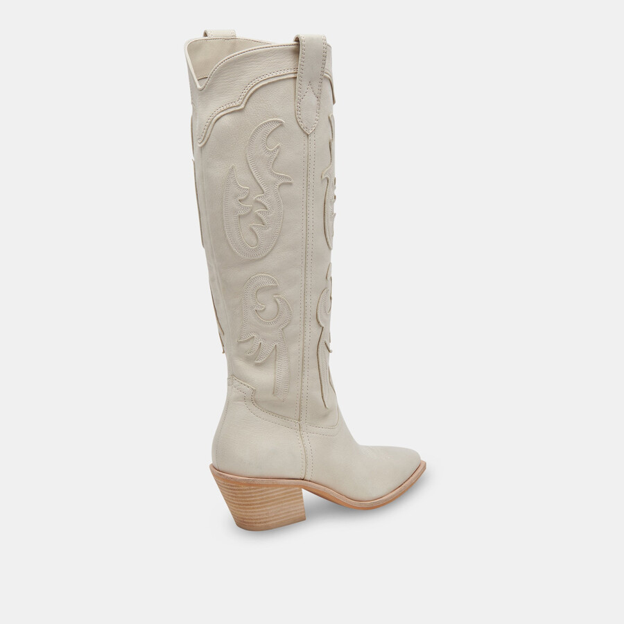 samsin boots ivory nubuck
