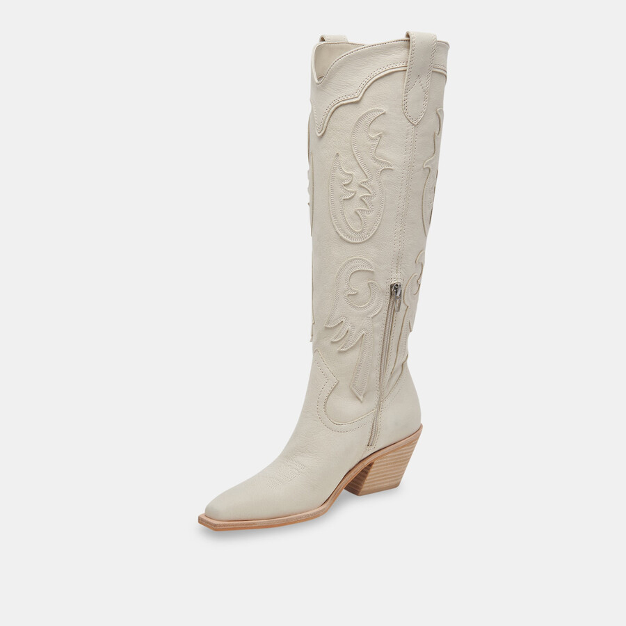 samsin boots ivory nubuck