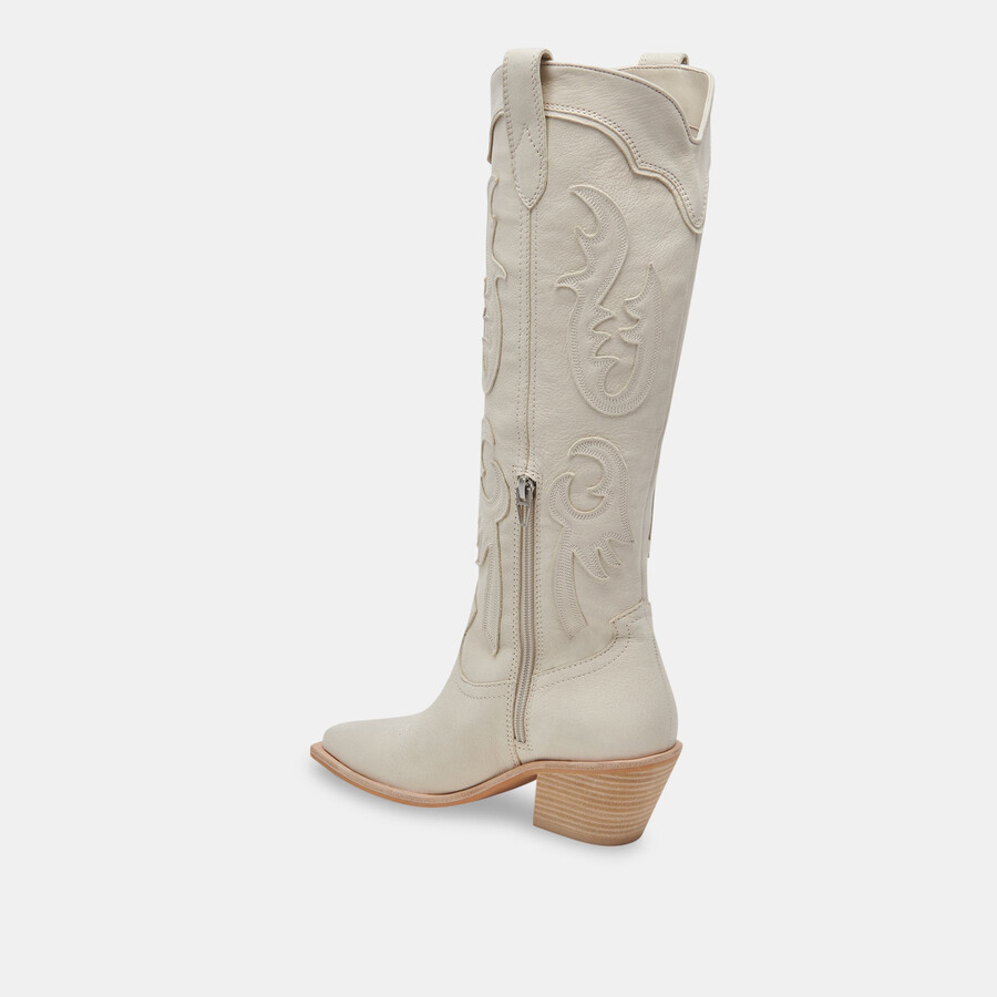 samsin boots ivory nubuck