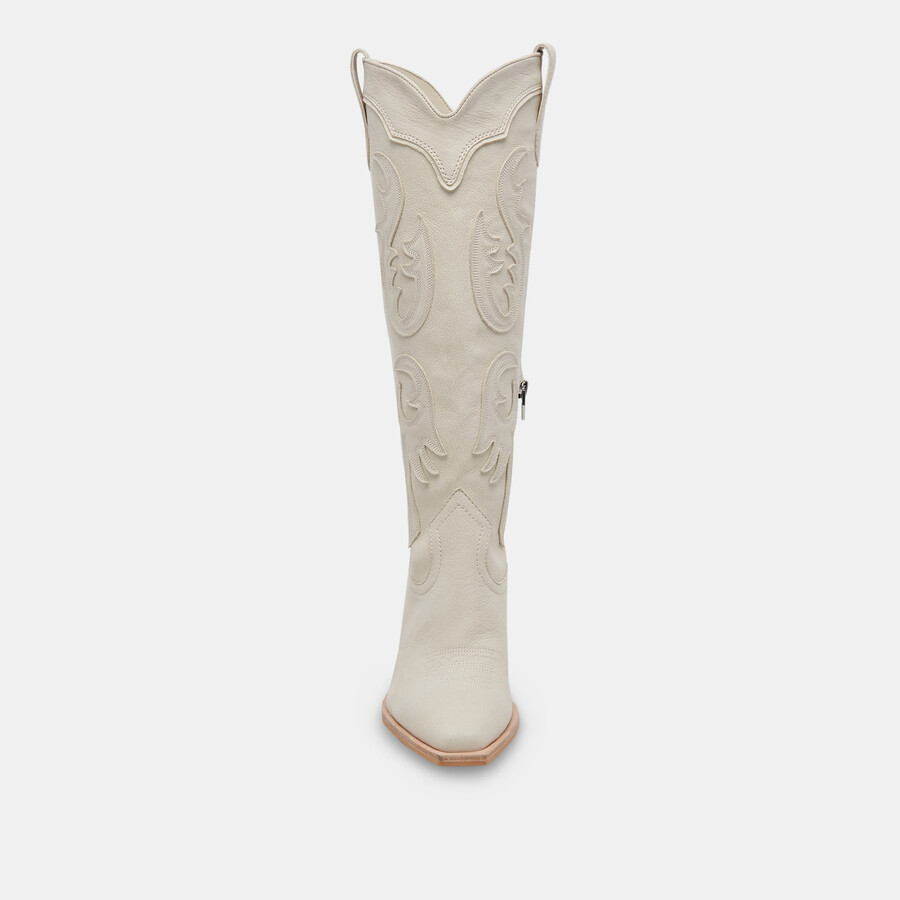 samsin boots ivory nubuck