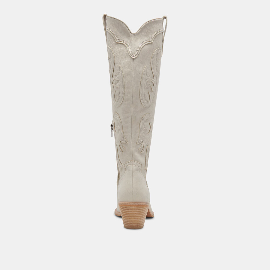samsin boots ivory nubuck