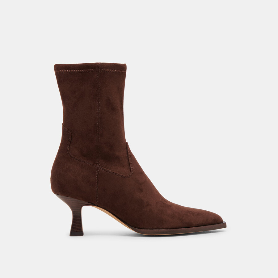 arya boots dk brown stella suede