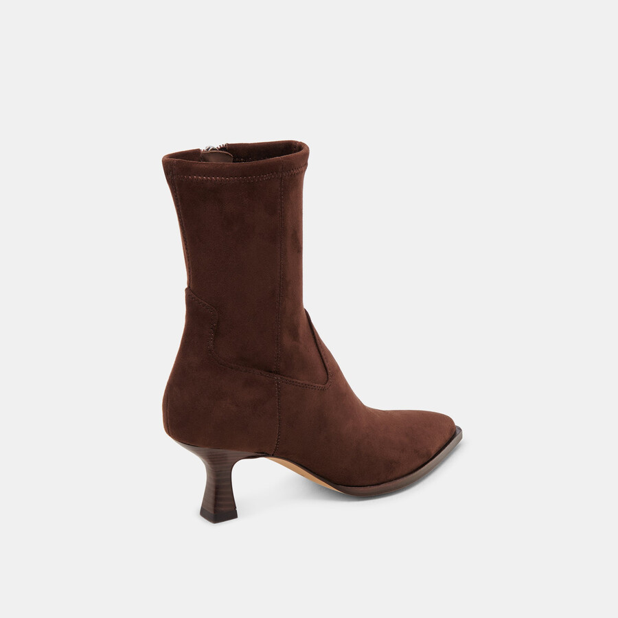 arya boots dk brown stella suede