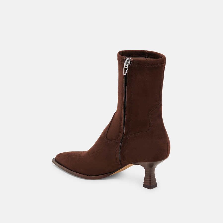 arya boots dk brown stella suede