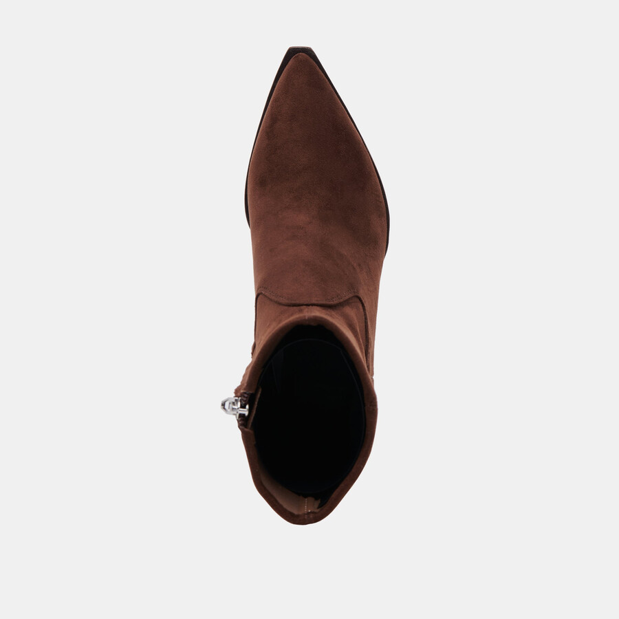 arya boots dk brown stella suede