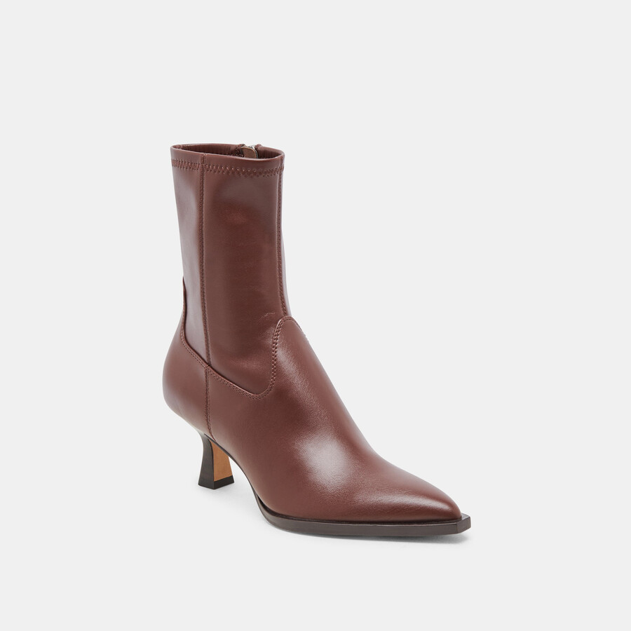 arya boots chocolate leather
