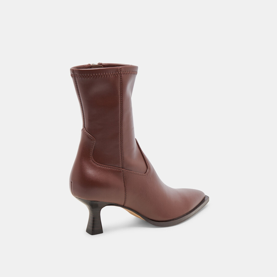 arya boots chocolate leather