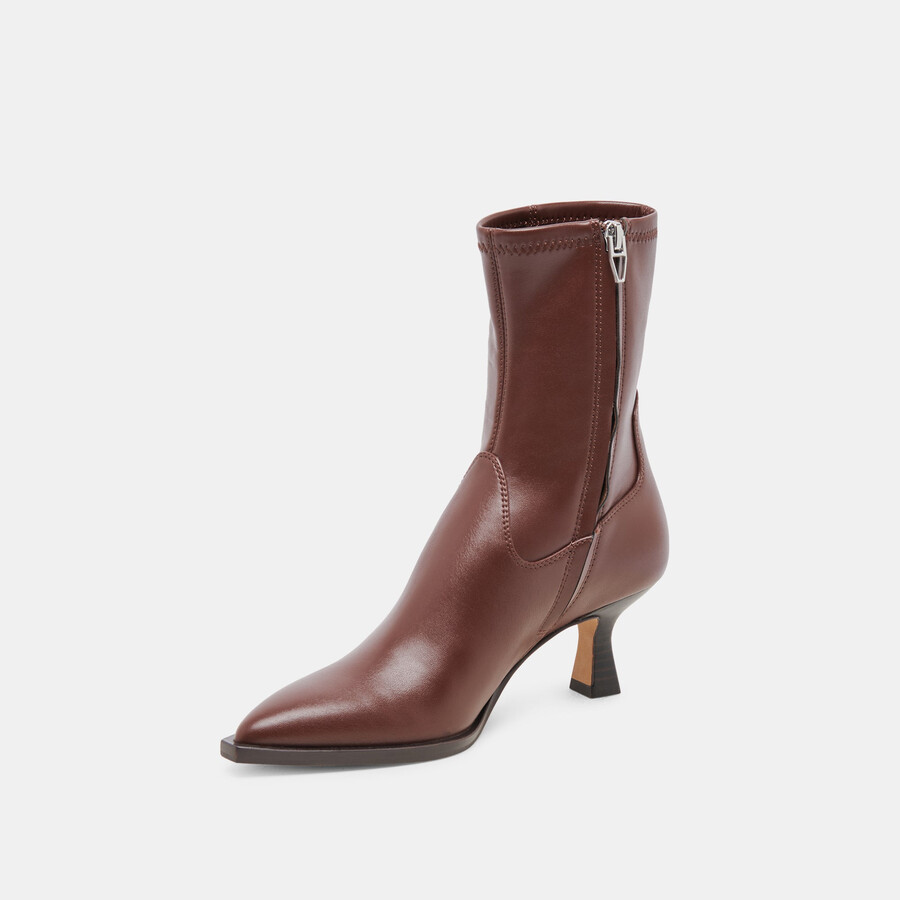 arya boots chocolate leather