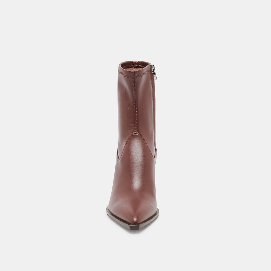 arya boots chocolate leather