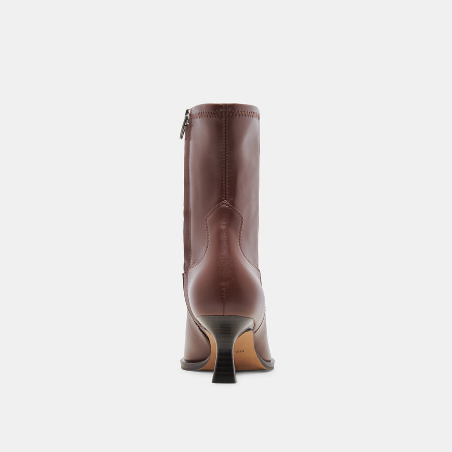 arya boots chocolate leather