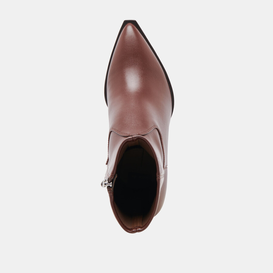 arya boots chocolate leather