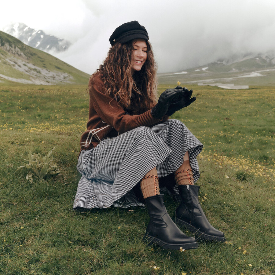 simaya h2o boots black leather