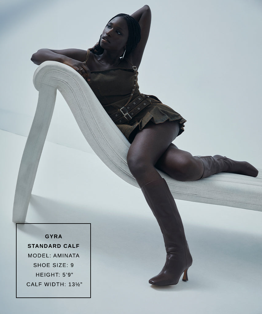 gyra boots chocolate leather