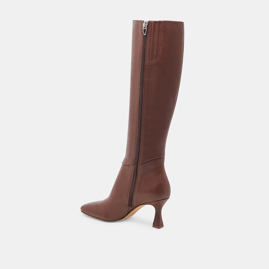 gyra boots chocolate leather