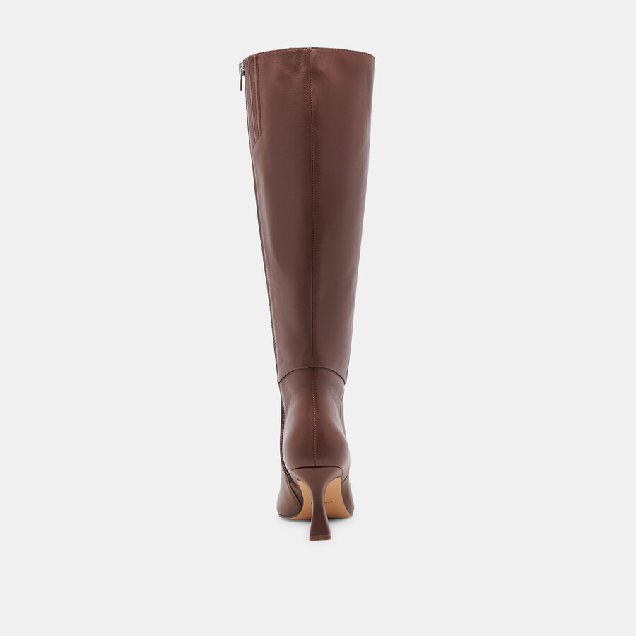 gyra boots chocolate leather