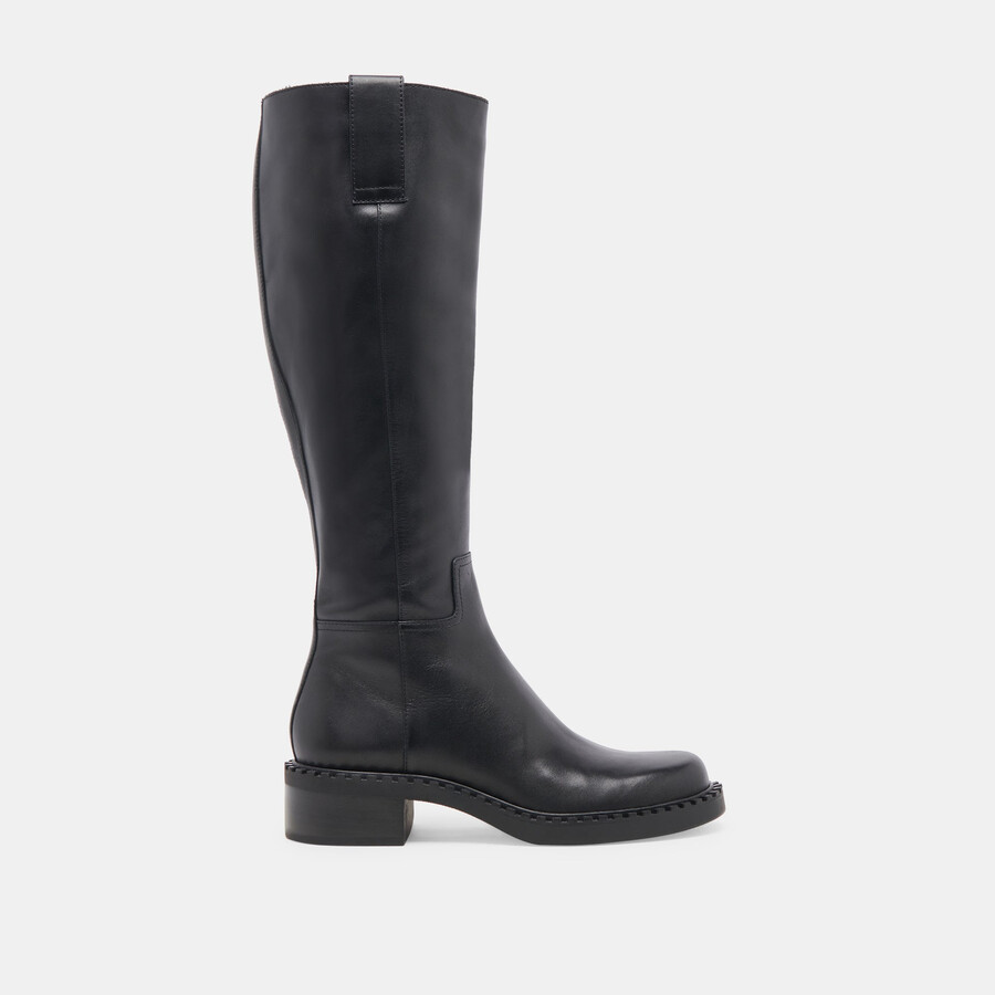 glory h2o wide calf boots black leather