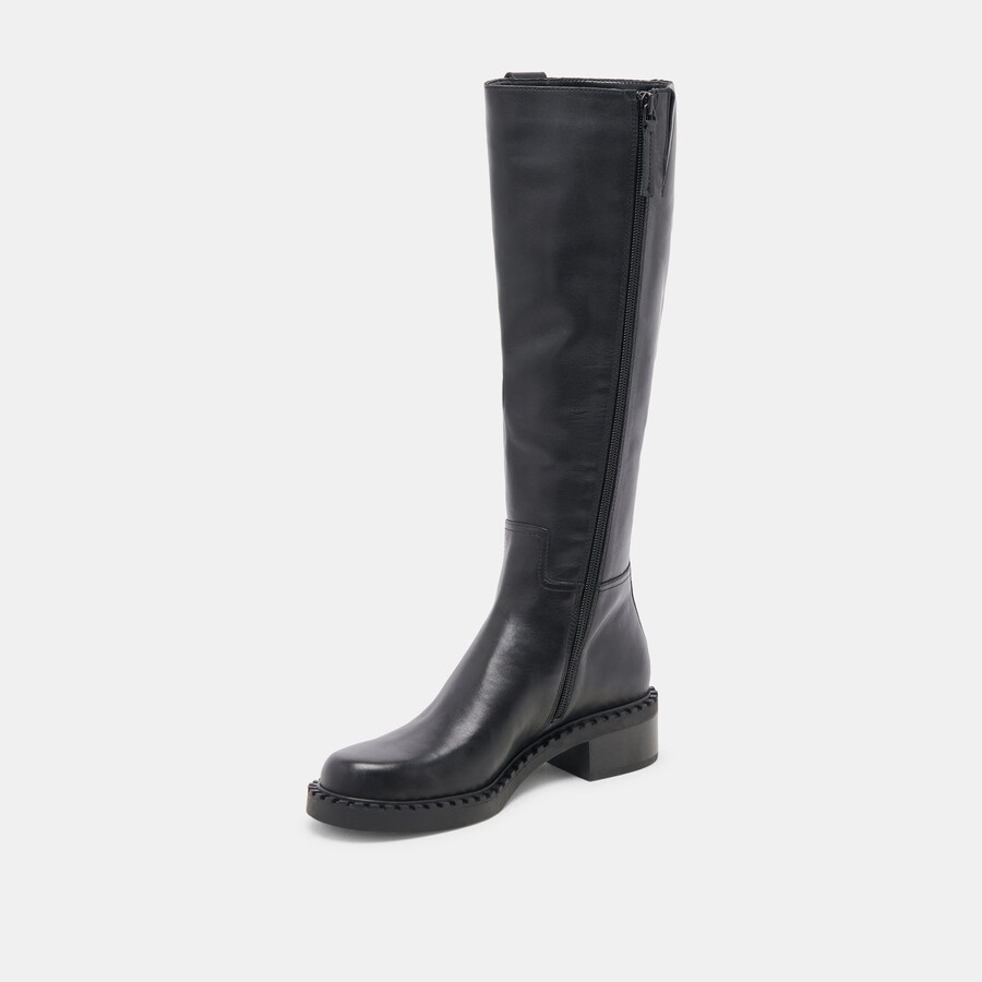 glory h2o wide calf boots black leather