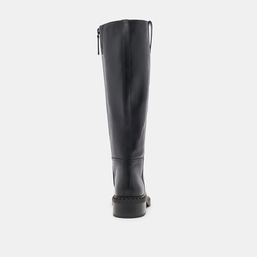 glory h2o wide calf boots black leather