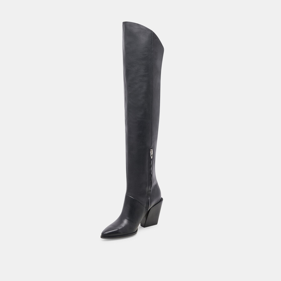 lupin boots black leather