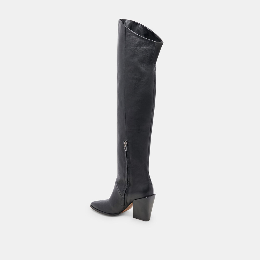 lupin boots black leather